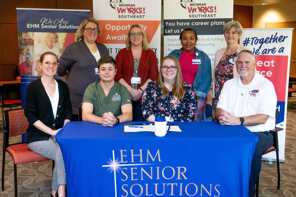 A diverse group of people